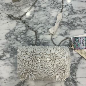 White beaded bag TJMAX
